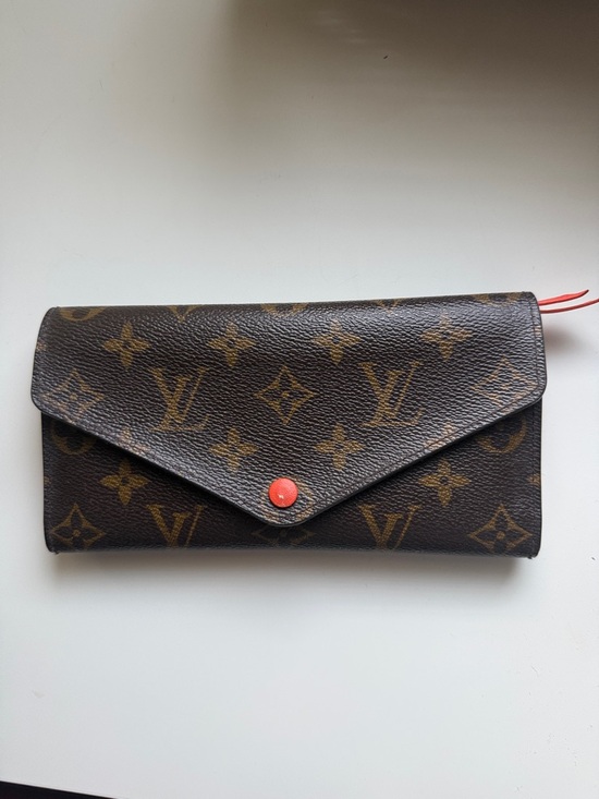 Louis Vuitton Handbags - Louis Vuitton Monogram Envelope Wallet in Brown with Orange Snap